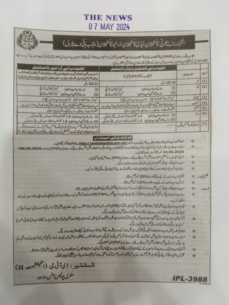 punjab police jobs