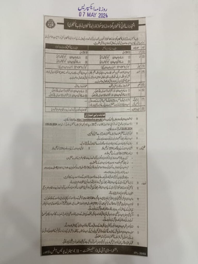 punjab police jobs